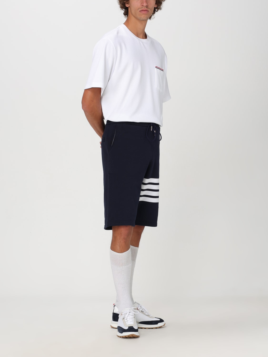 THOM BROWNE SHORTS: Shorts herren Thom Browne, Blau - Img 2