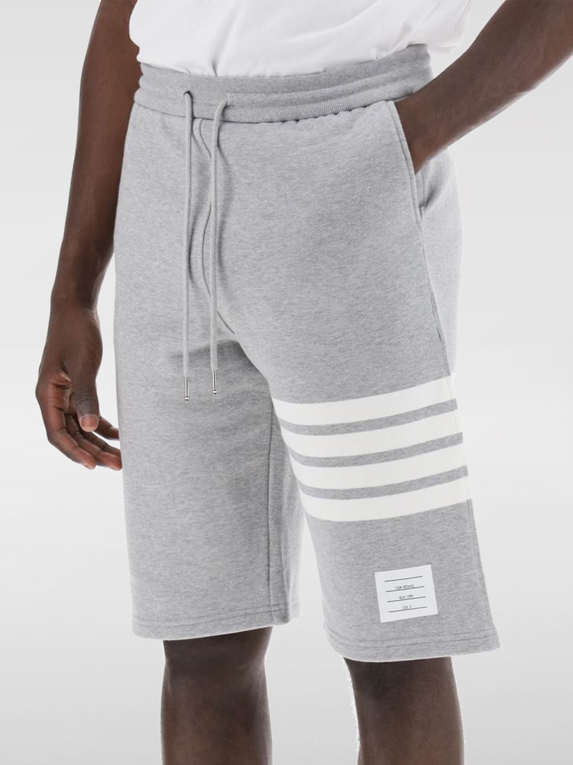 THOM BROWNE SHORTS: Shorts herren Thom Browne, Grau 1 - Img 3