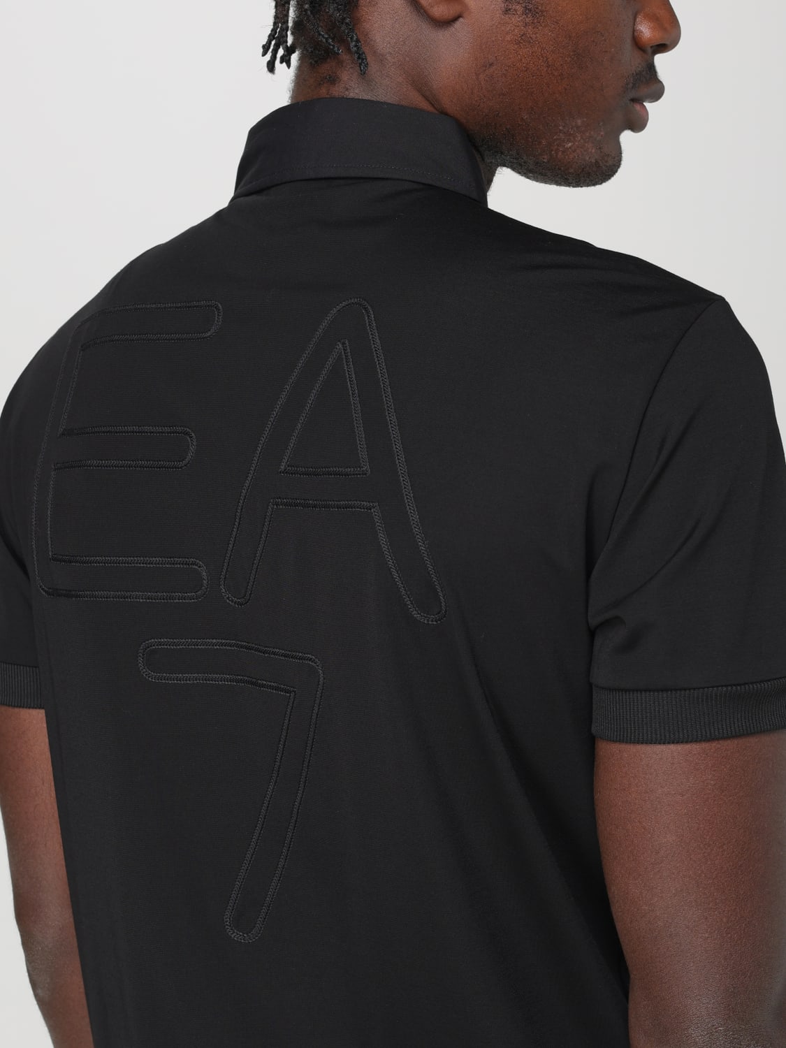 EA7 POLO SHIRT: Polo shirt men Ea7, Black - Img 3