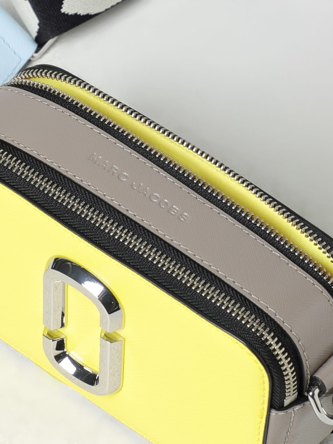 MARC JACOBS BORSA A TRACOLLA: Borsa The Snapshot Marc Jacobs, Giallo - Img 3