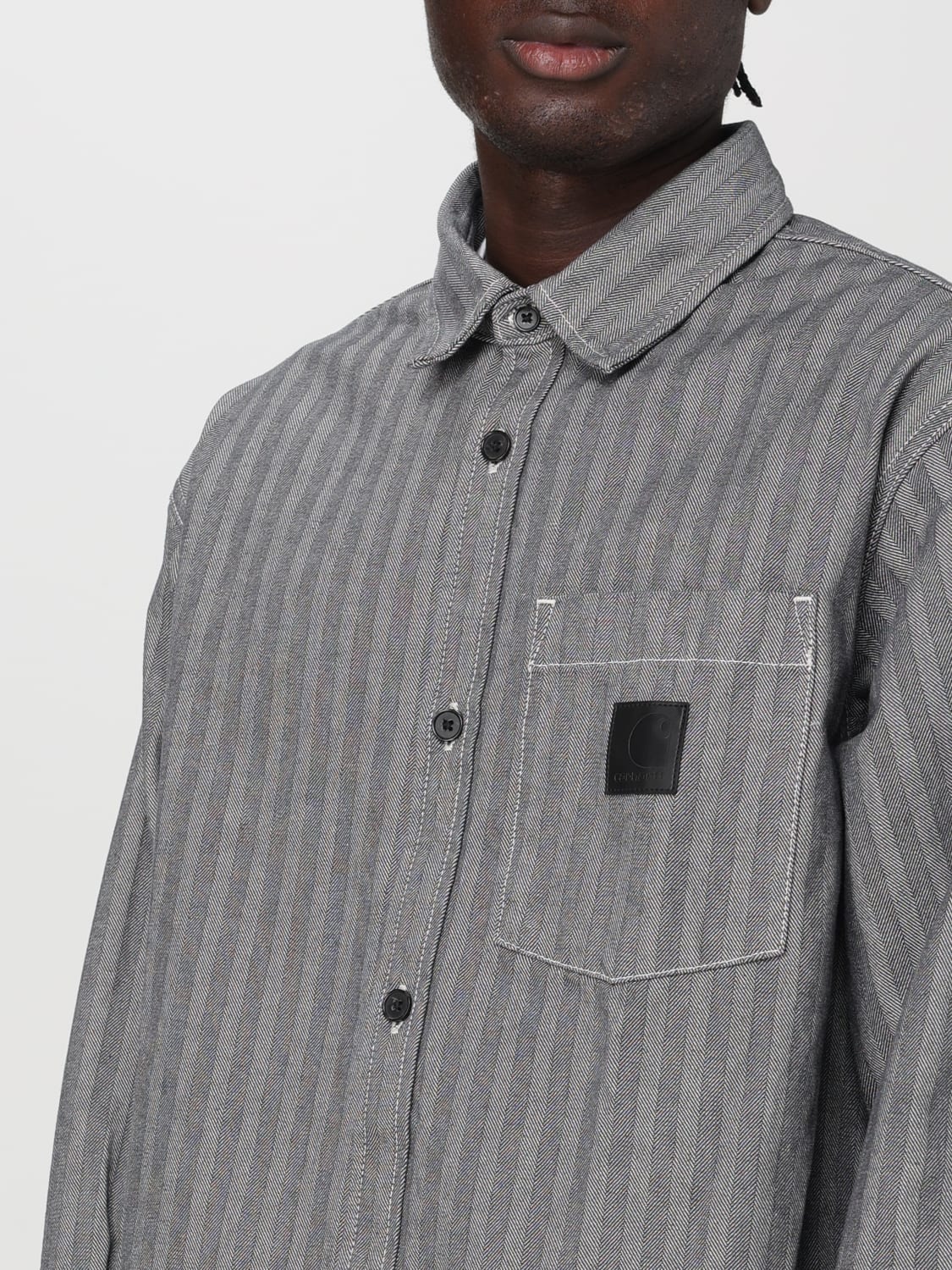 CARHARTT WIP SHIRT: Shirt men Carhartt Wip, Grey - Img 4