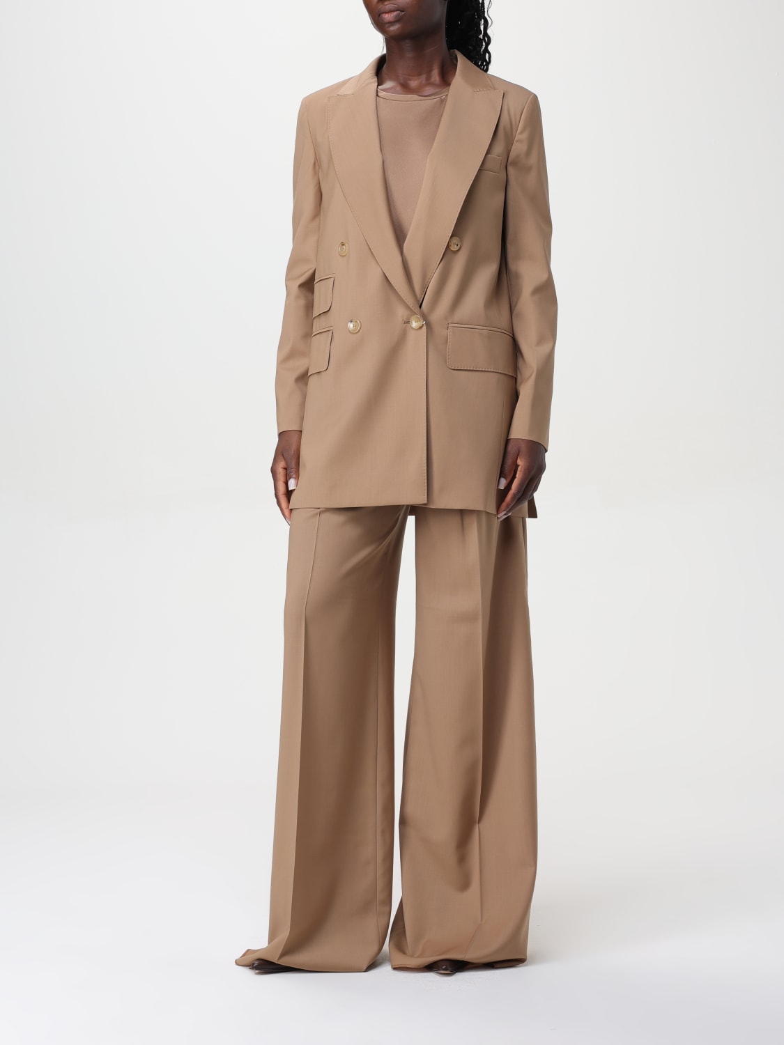 MAX MARA BLAZER: Veste femme Max Mara, Chameau - Img 2