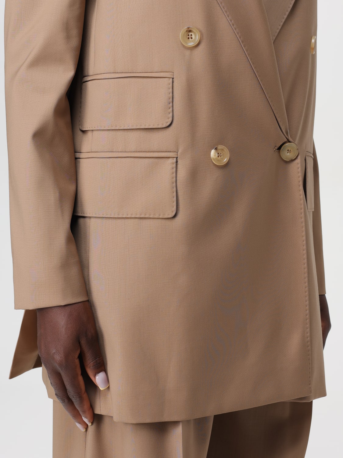 MAX MARA BLAZER: Veste femme Max Mara, Chameau - Img 5