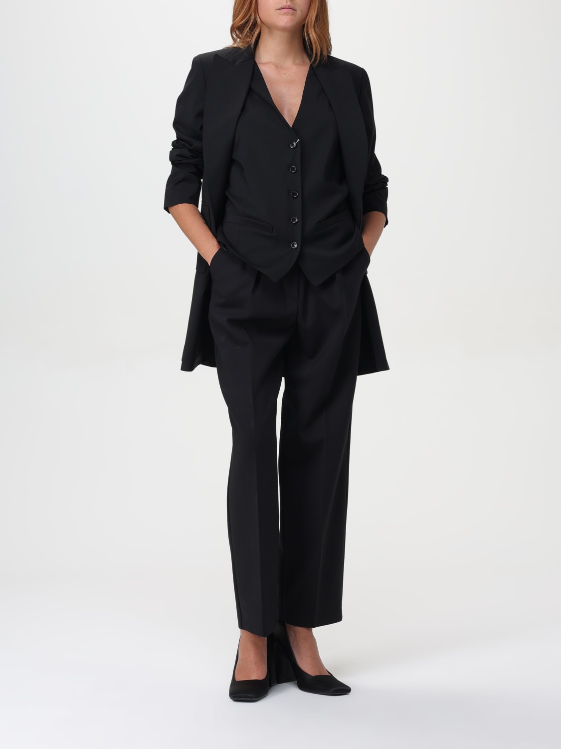 MAX MARA: Waistcoat woman - Black | Max Mara waistcoat