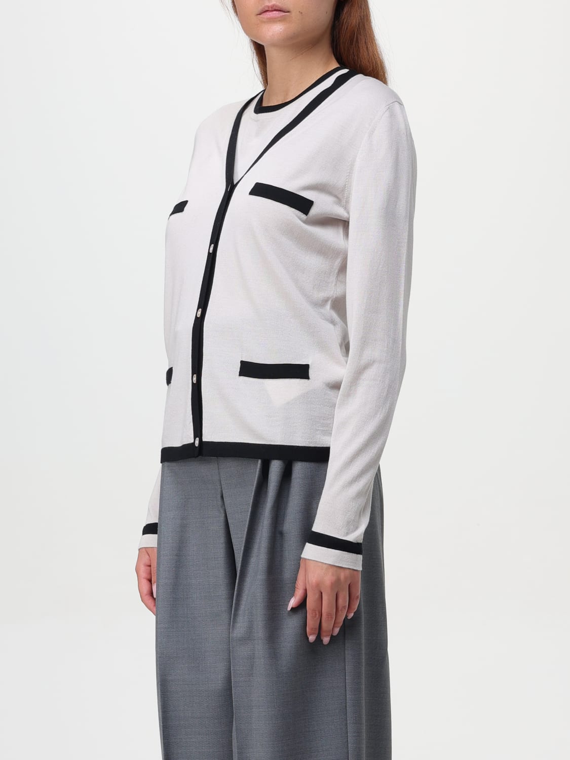 'S MAX MARA CARDIGAN: Cardigan woman 's Max Mara, Ecru - Img 3