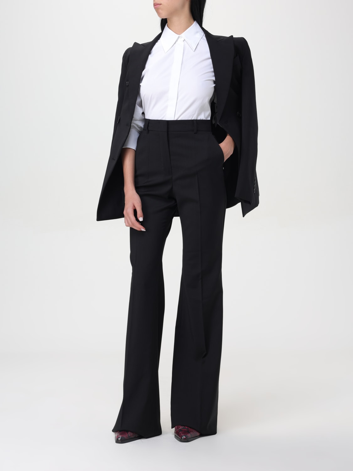 パンツ SPORTMAX Woman Pants Black 2422136031600 004 Sportmax Outlet: Pants woman - Black | Sportmax pants