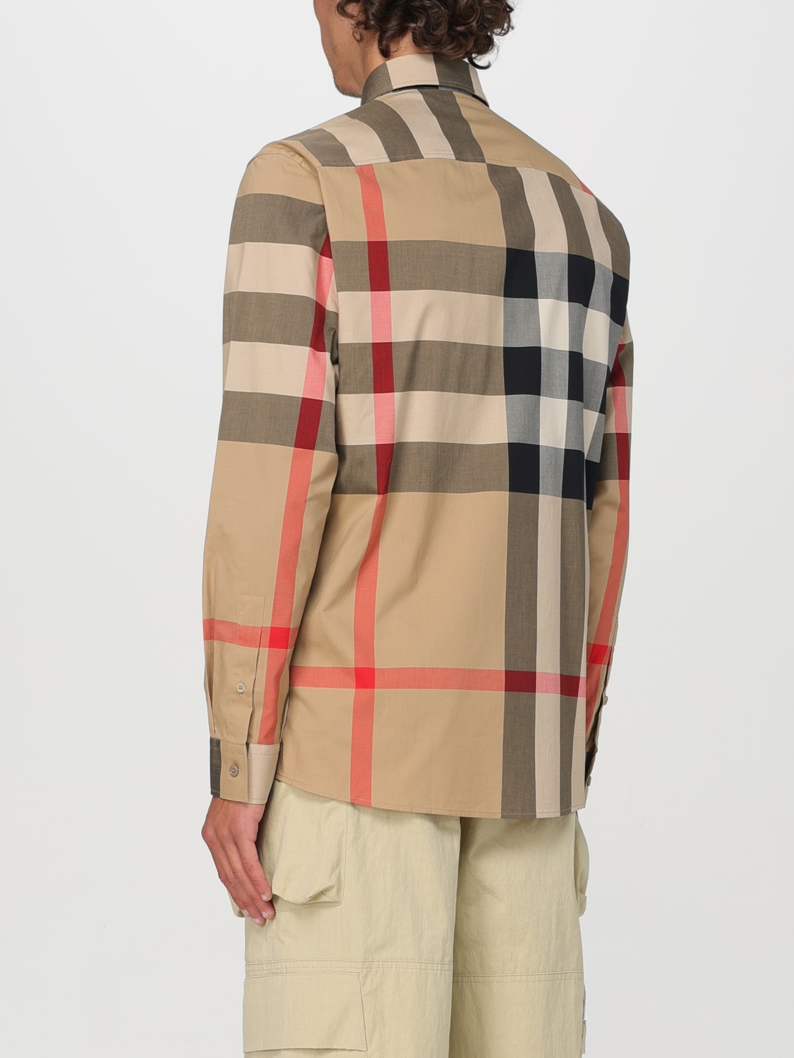 BURBERRY SHIRT: Shirt men Burberry, Beige - Img 3