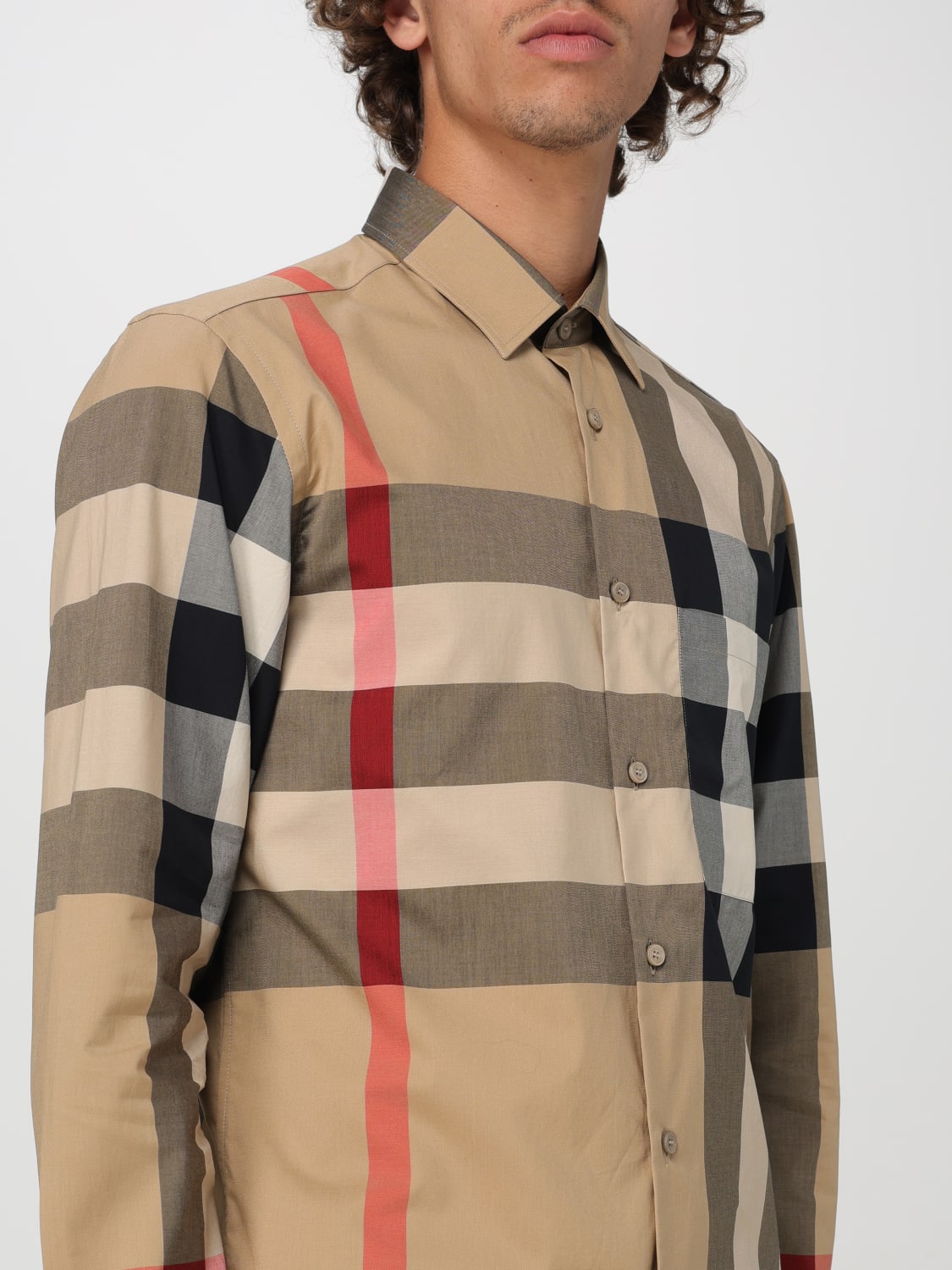 Beige burberry shirt online