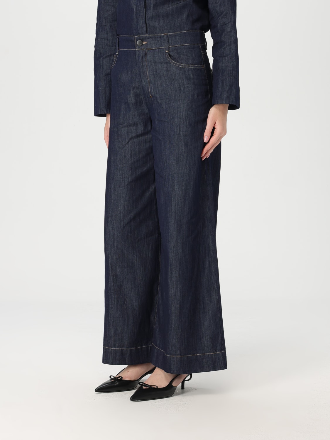 'S MAX MARA JEANS: Hose damen 's Max Mara, Blau - Img 4