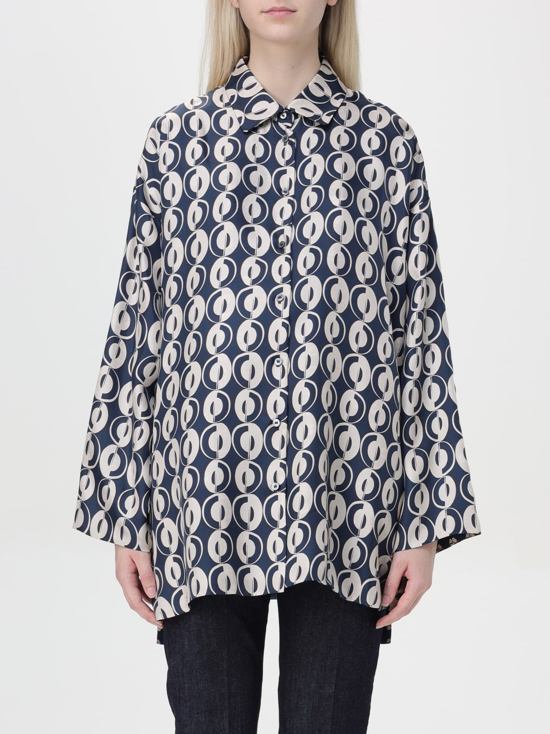 'S MAX MARA SHIRT: Sweater woman 's Max Mara, Blue - Img 1