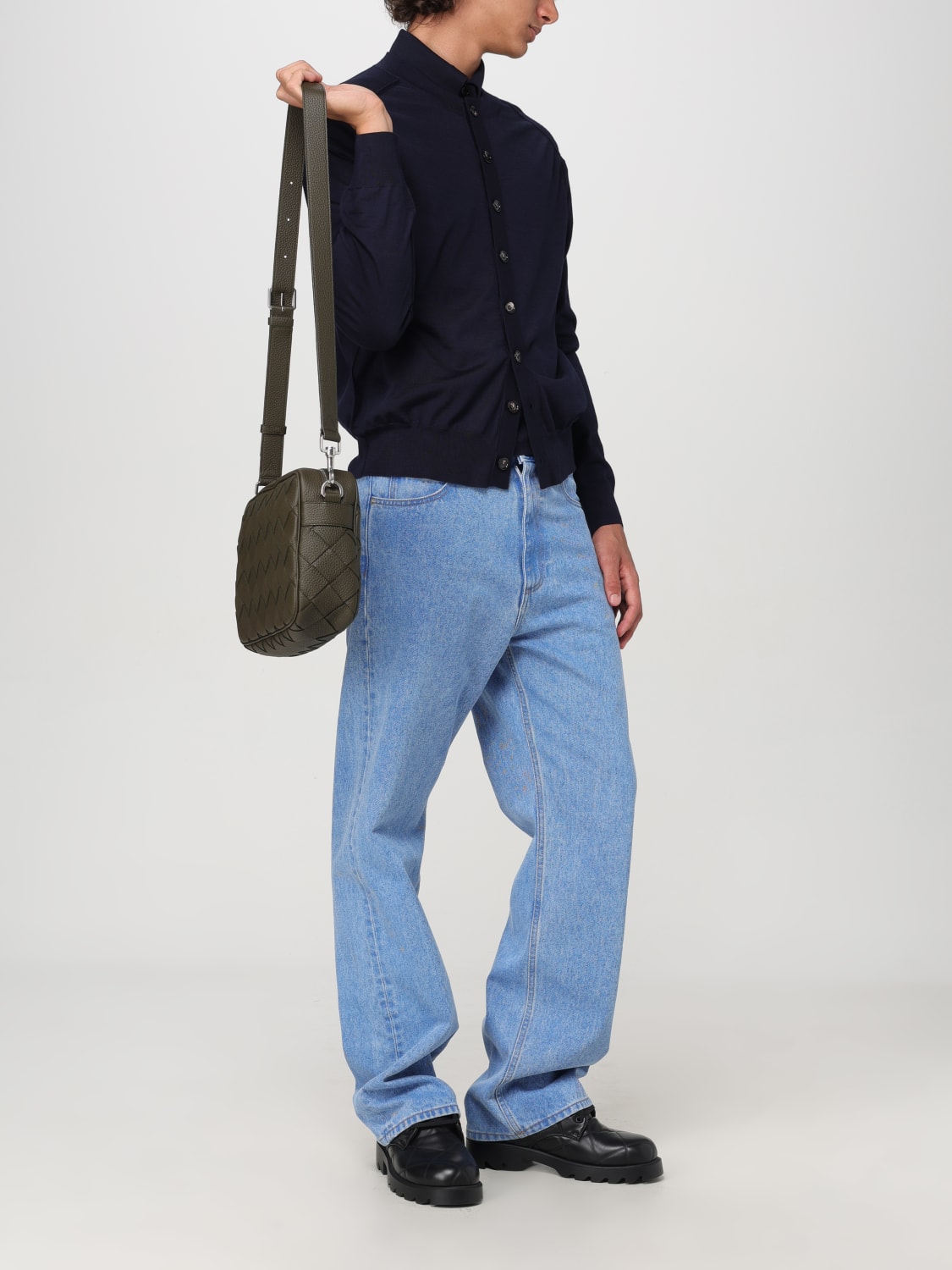 BOTTEGA VENETA: Shoulder bag men - Green | Bottega Veneta