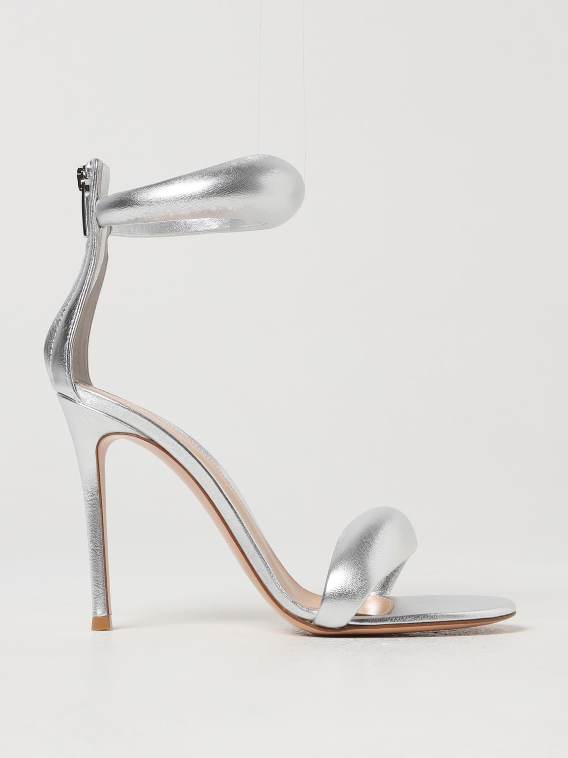 GIANVITO ROSSI HEELED SANDALS: Heeled sandals woman Gianvito Rossi, Silver - Img 1