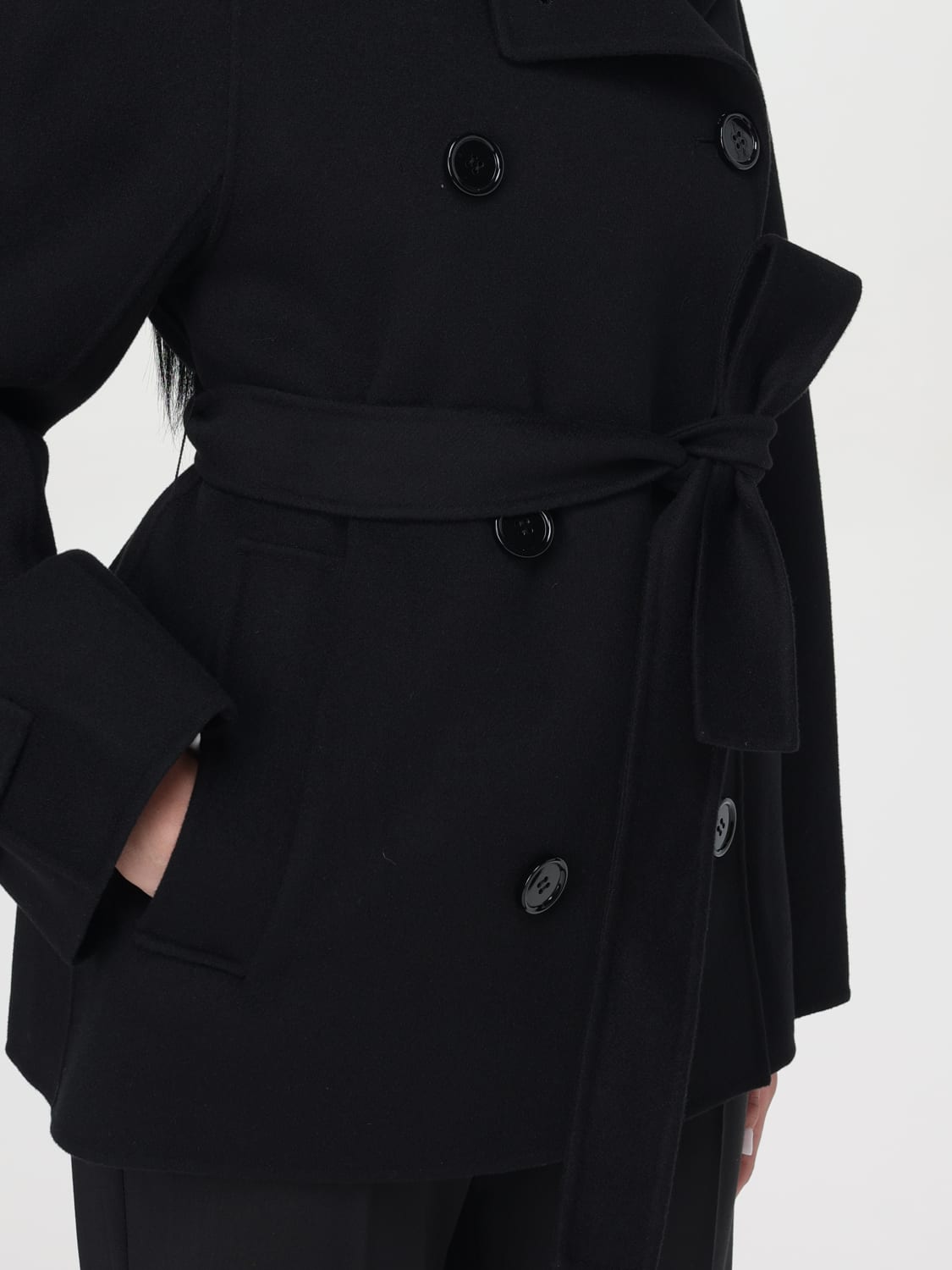 'S MAX MARA COAT: Jacket woman 's Max Mara, Black - Img 4