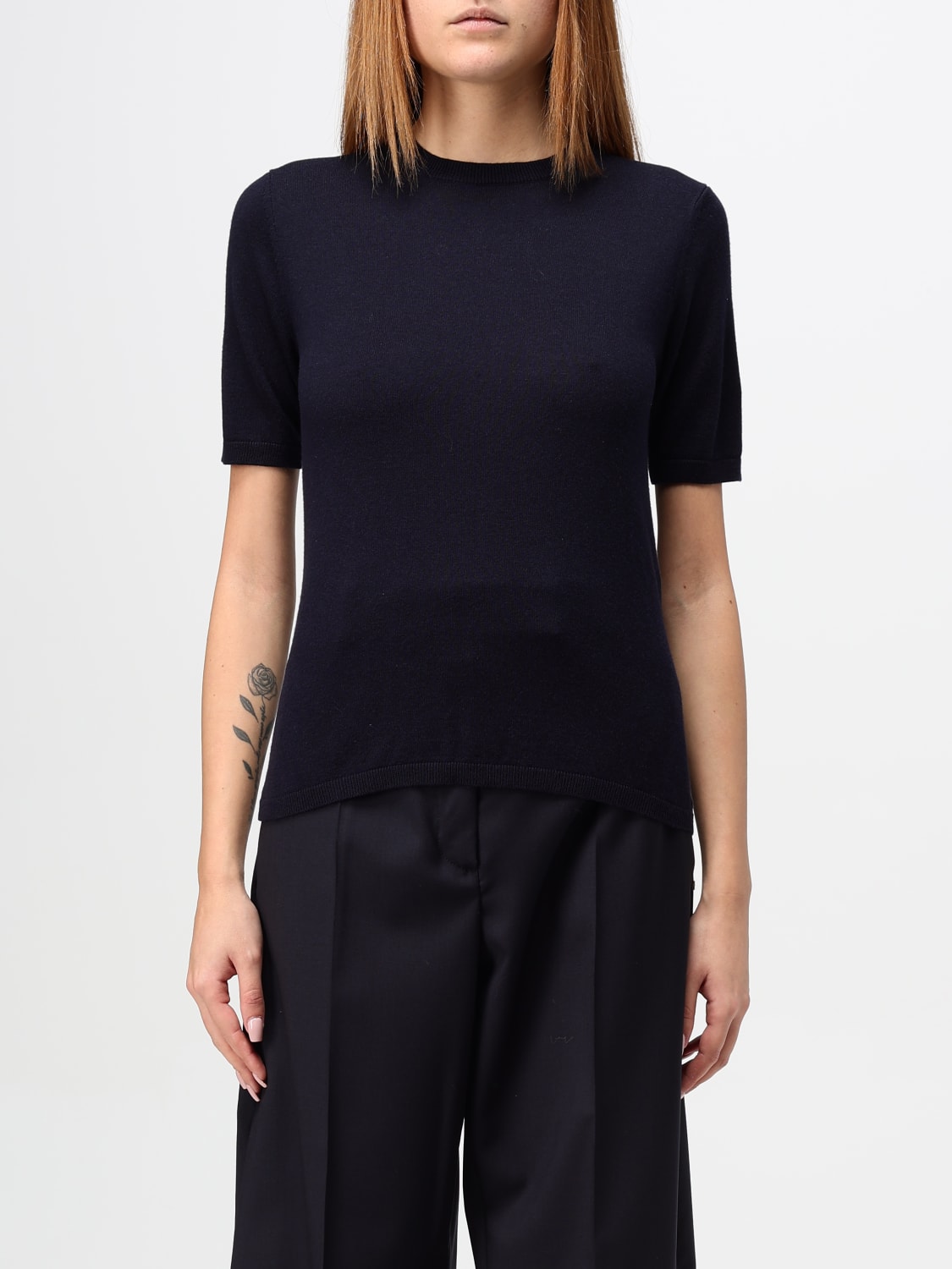 Giglio T-shirt basic Max Mara in cashmere e seta