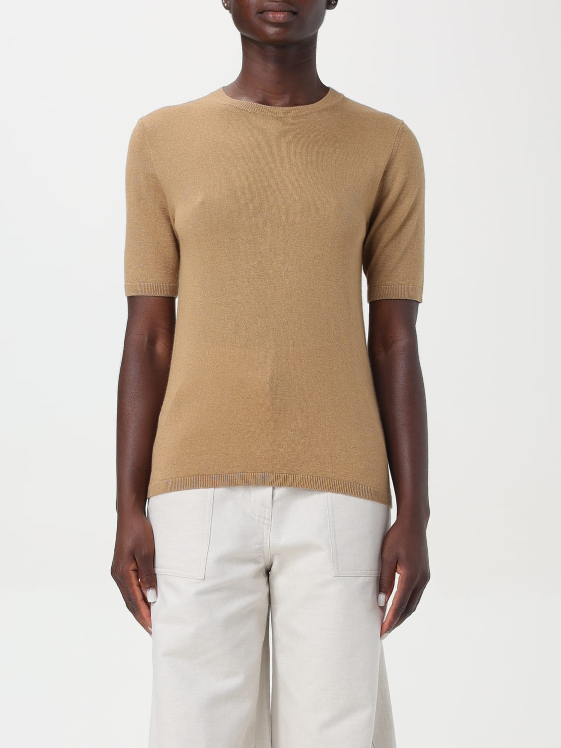 Giglio T-shirt basic Max Mara in cashmere e seta