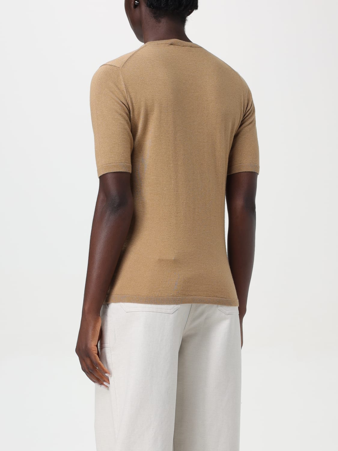 MAX MARA T-SHIRT: Sweater woman Max Mara, Camel - Img 3