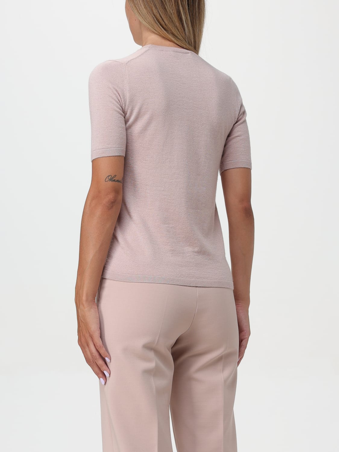 MAX MARA T-SHIRT: Sweater woman Max Mara, Blush Pink - Img 2