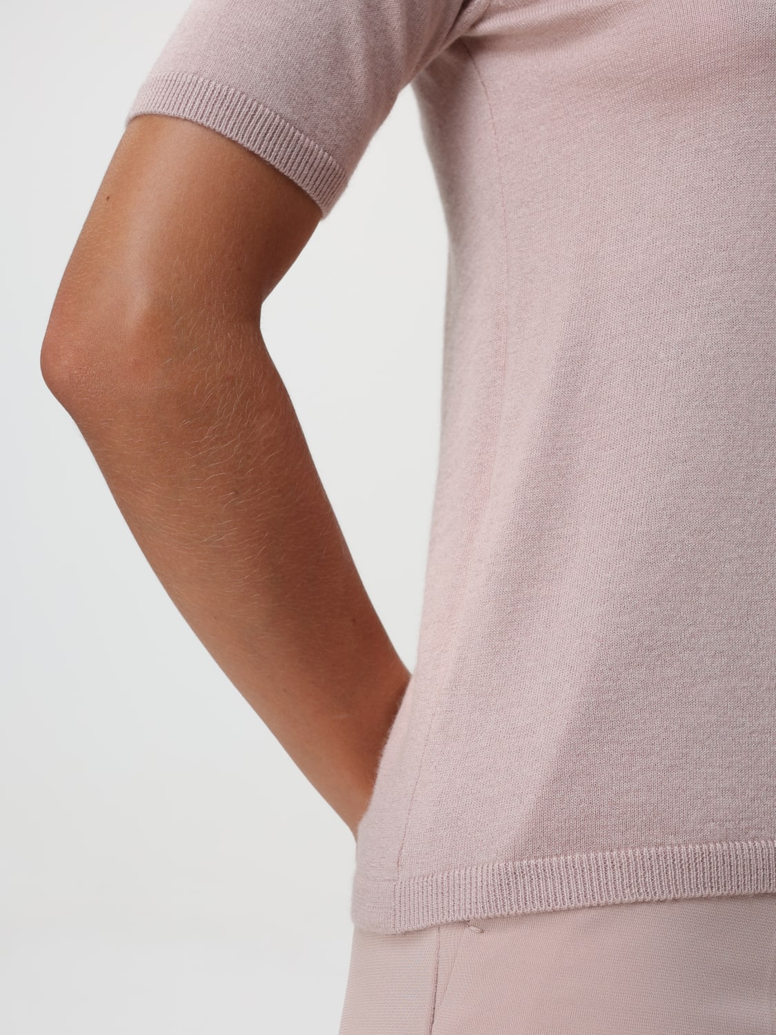 MAX MARA T-SHIRT: Sweater woman Max Mara, Blush Pink - Img 4