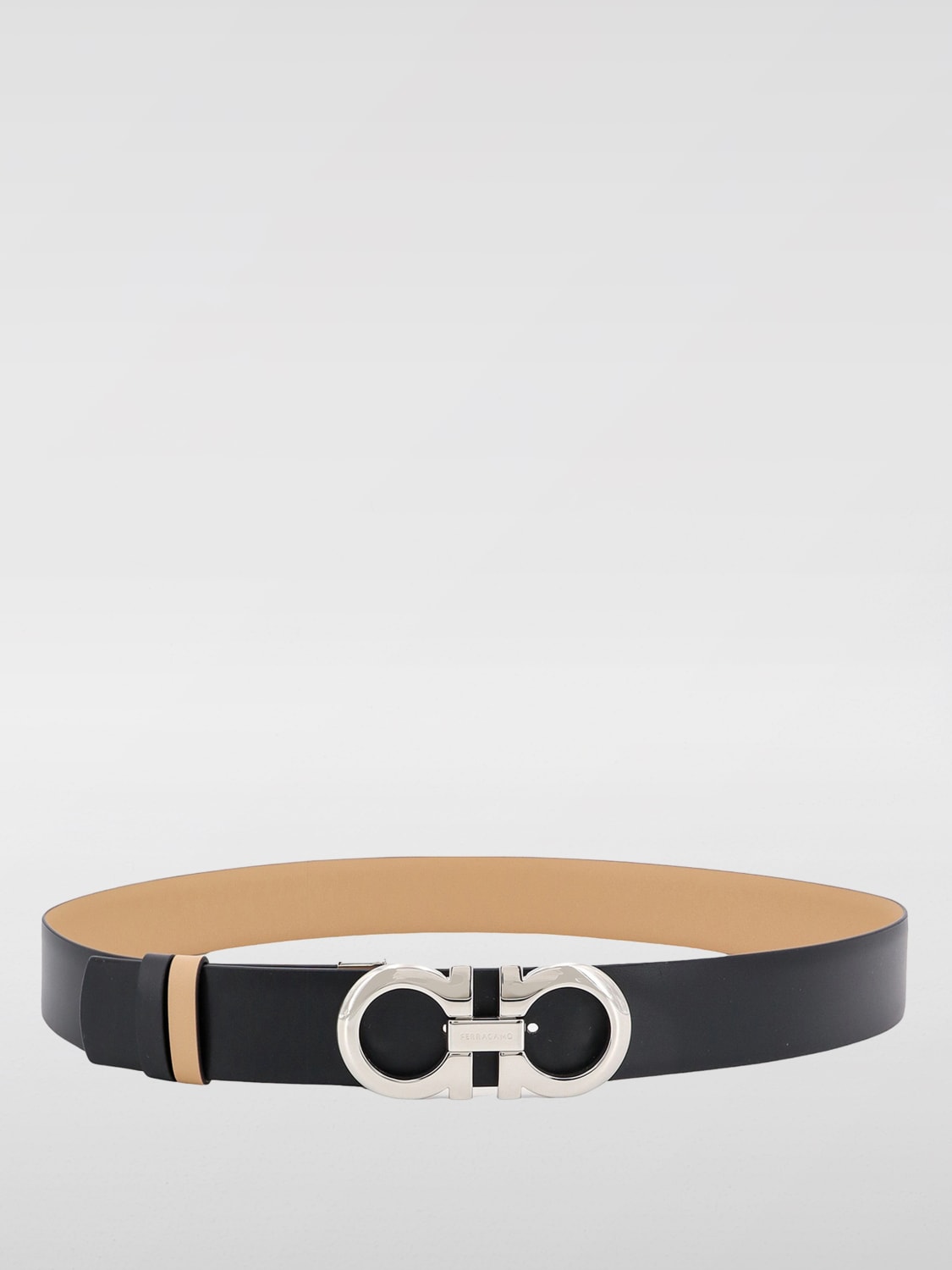 Ferragamo ベルト ベージュと黒 FERRAGAMO: Belt woman - Beige | Ferragamo belt 23A564 771048