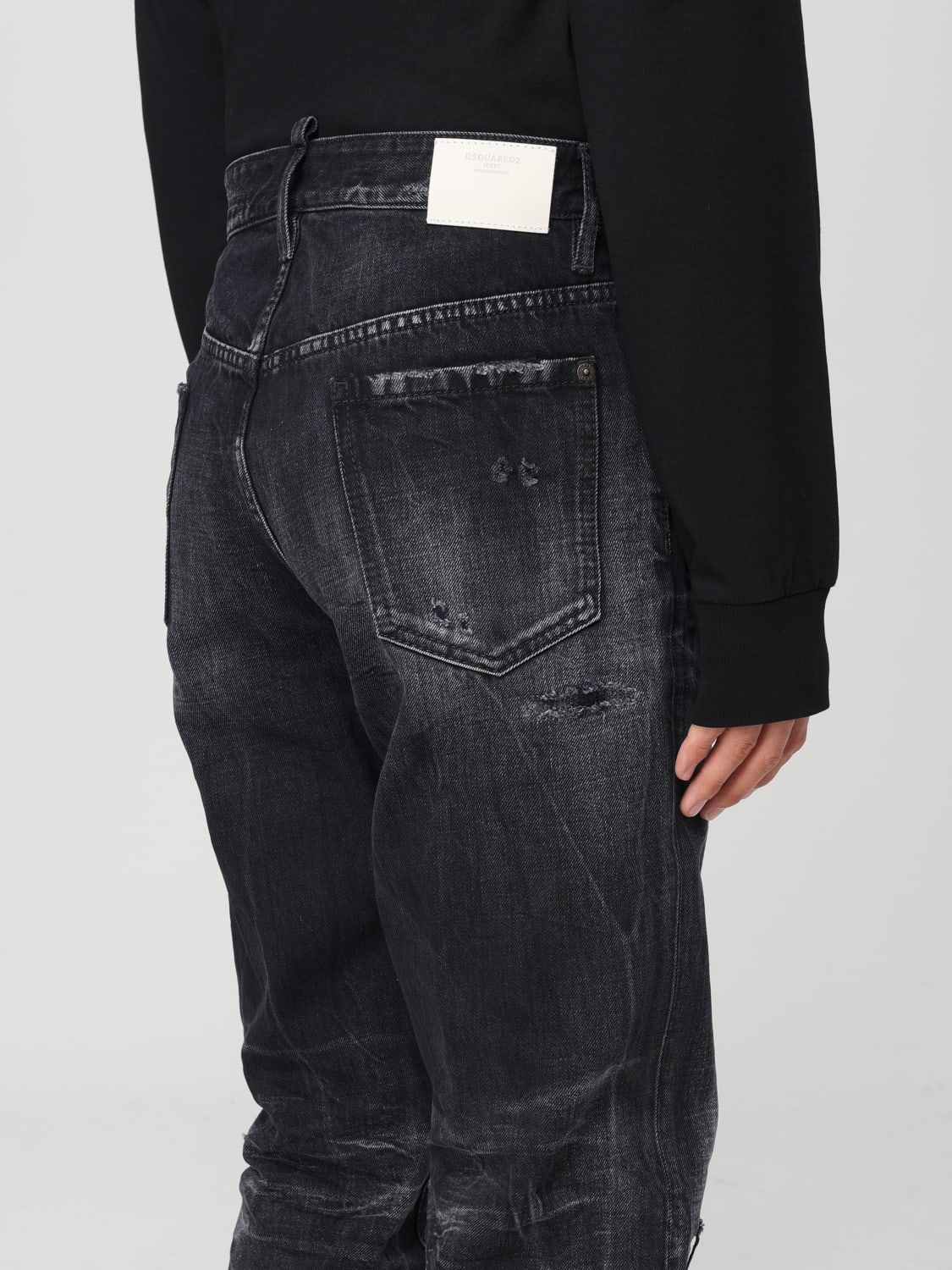 DSQUARED2 JEANS: Pants men Dsquared2, Black - Img 3