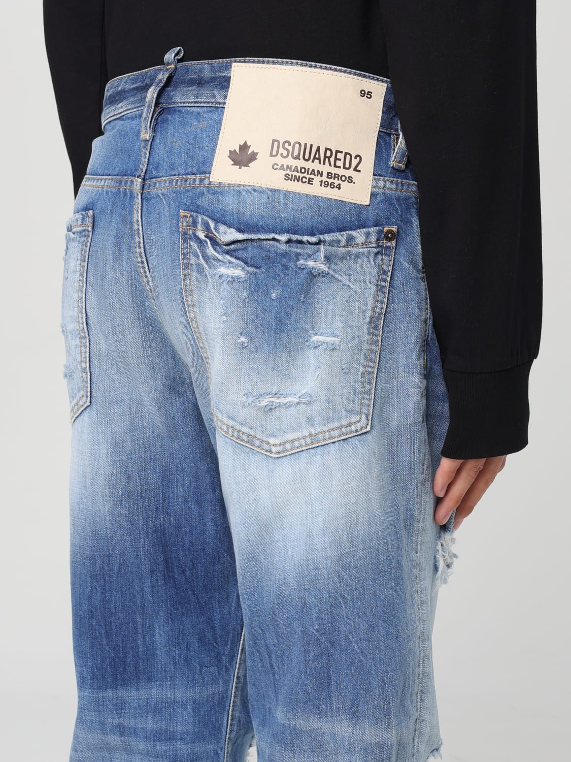 DSQUARED2 JEANS: Jeans homme Dsquared2, Denim - Img 3