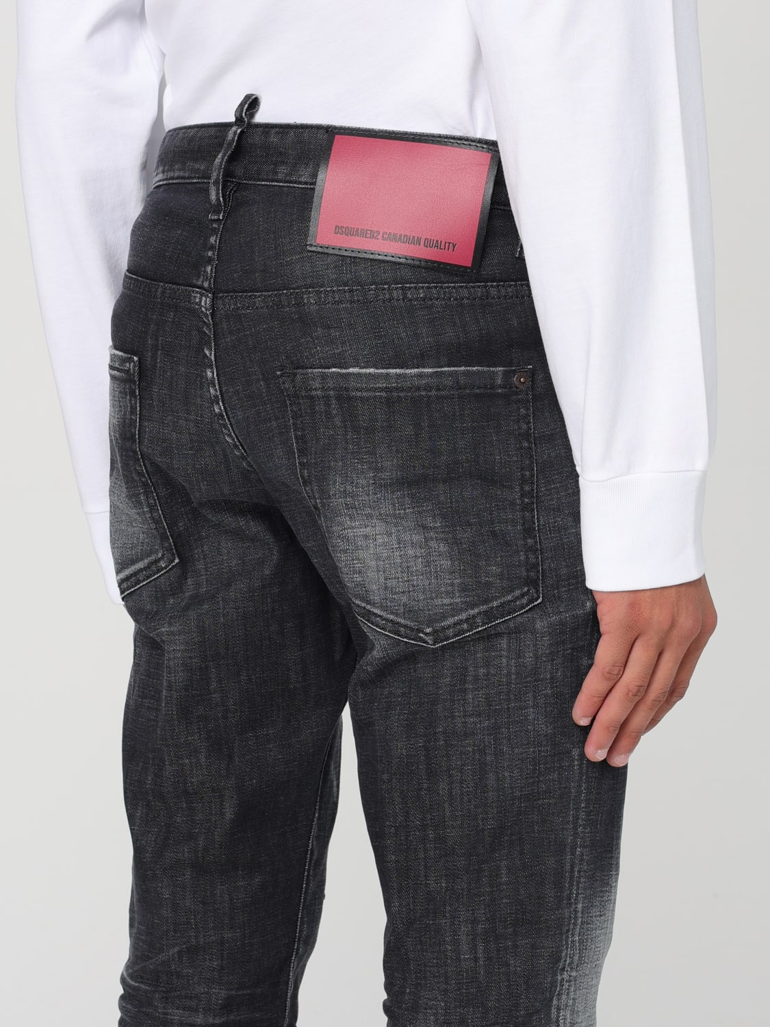 DSQUARED2 JEANS: Pants men Dsquared2, Black - Img 3