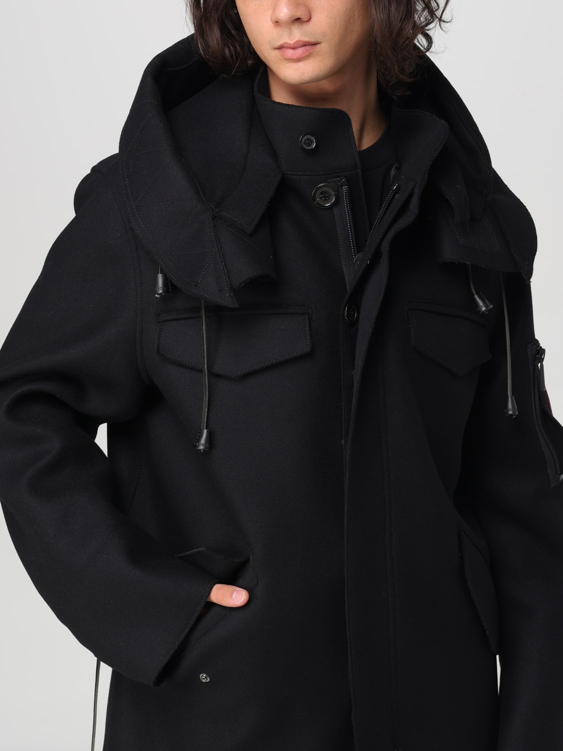 DSQUARED2 COAT: Coat men Dsquared2, Black - Img 5