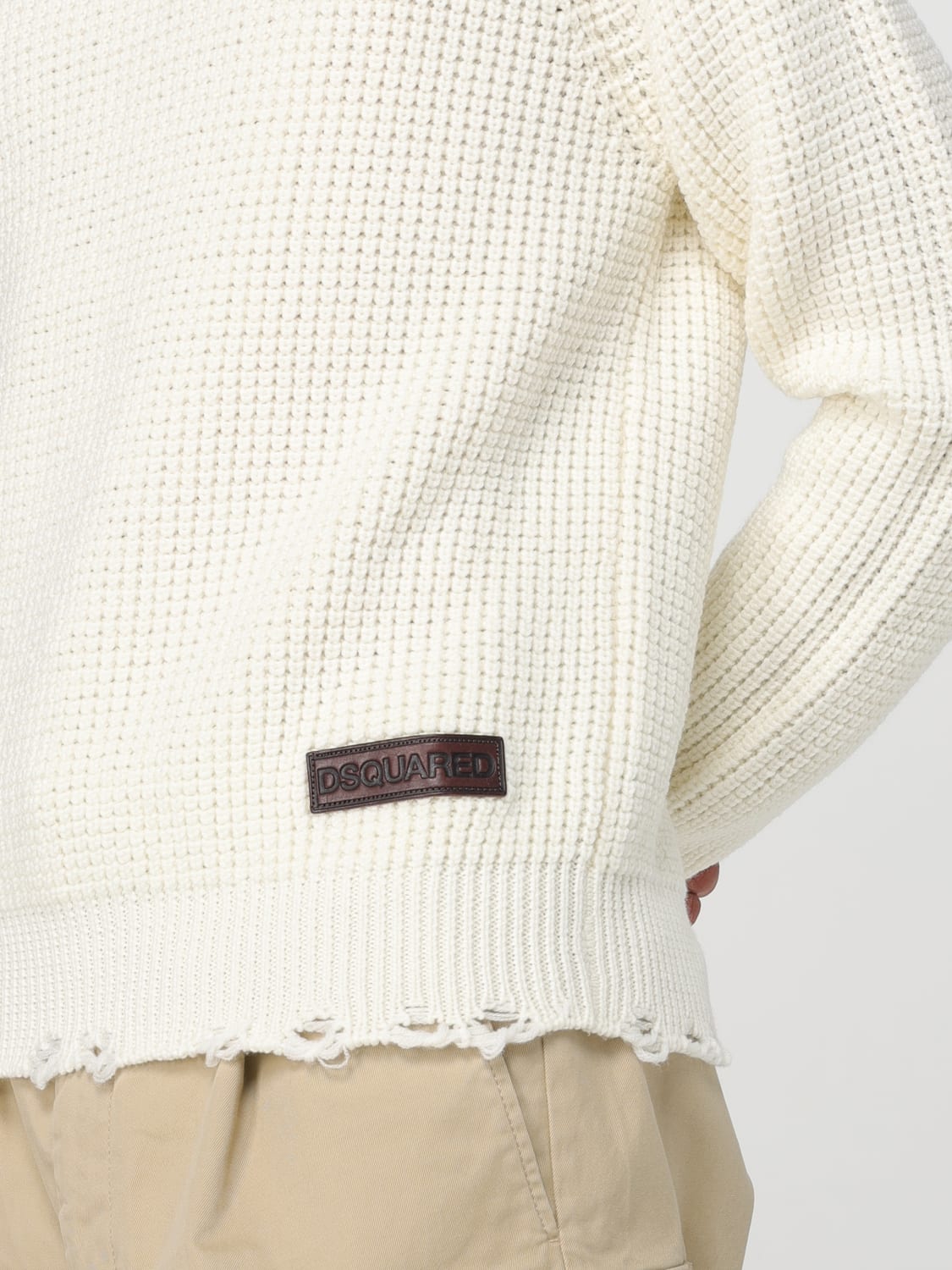 DSQUARED2 SWEATER: Sweater men Dsquared2, White - Img 4