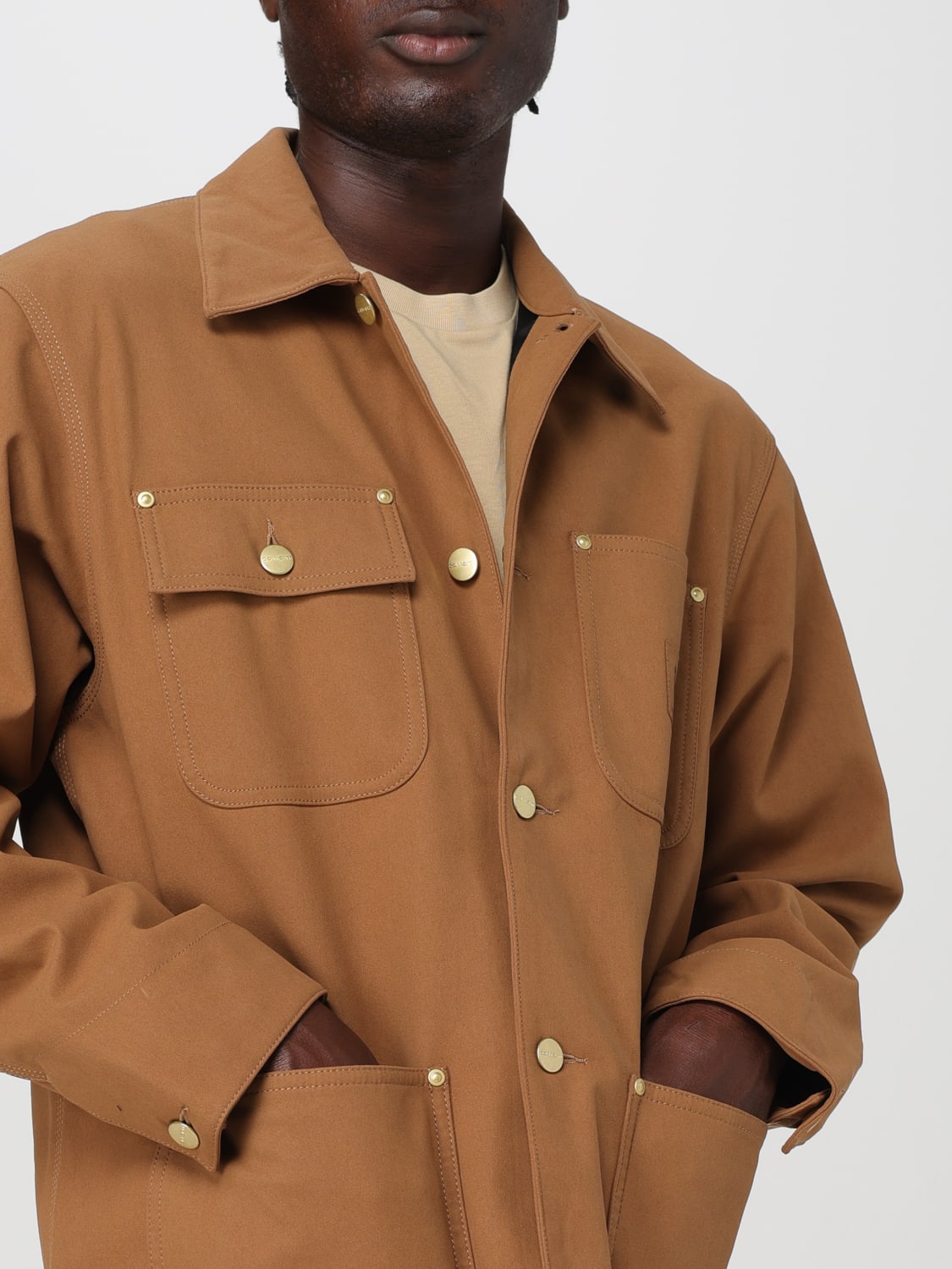 CARHARTT WIP JACKET: Coat men Carhartt Wip, Brown - Img 4