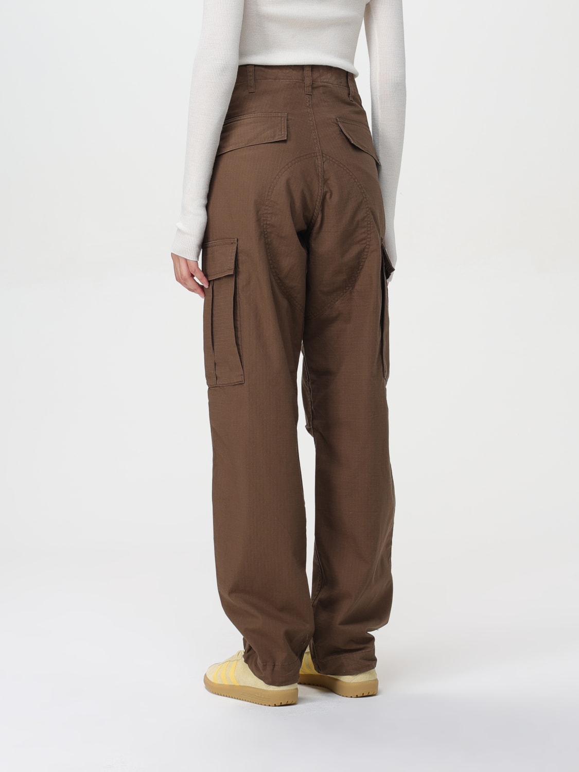 CARHARTT WIP PANTS: Pants woman Carhartt Wip, Brown - Img 2