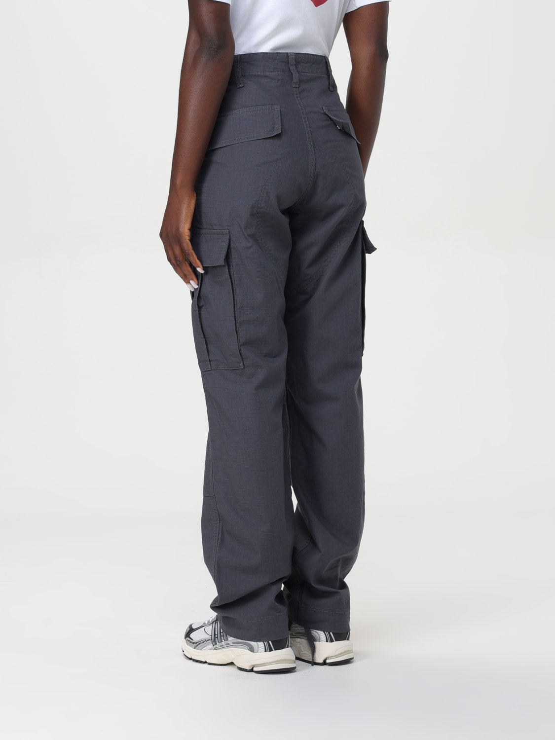 CARHARTT WIP PANTS: Pants woman Carhartt Wip, Graphite - Img 2