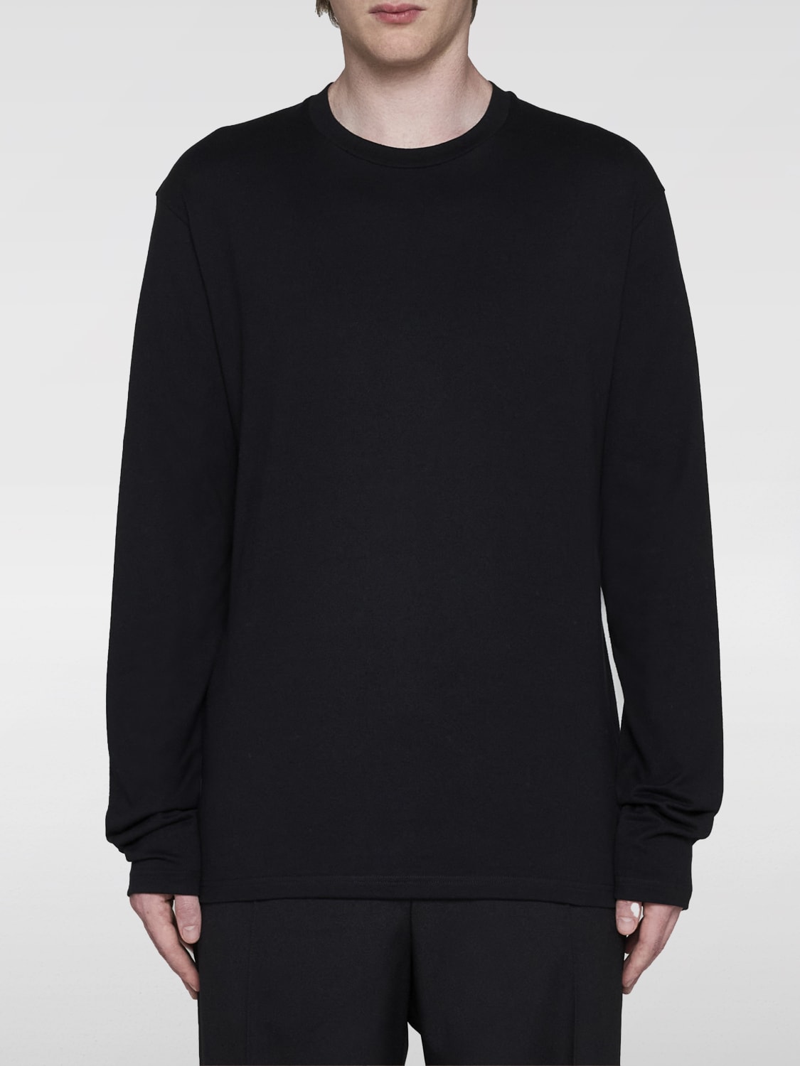 Jil Sander long-sleeve cotton t-shirt with back logo