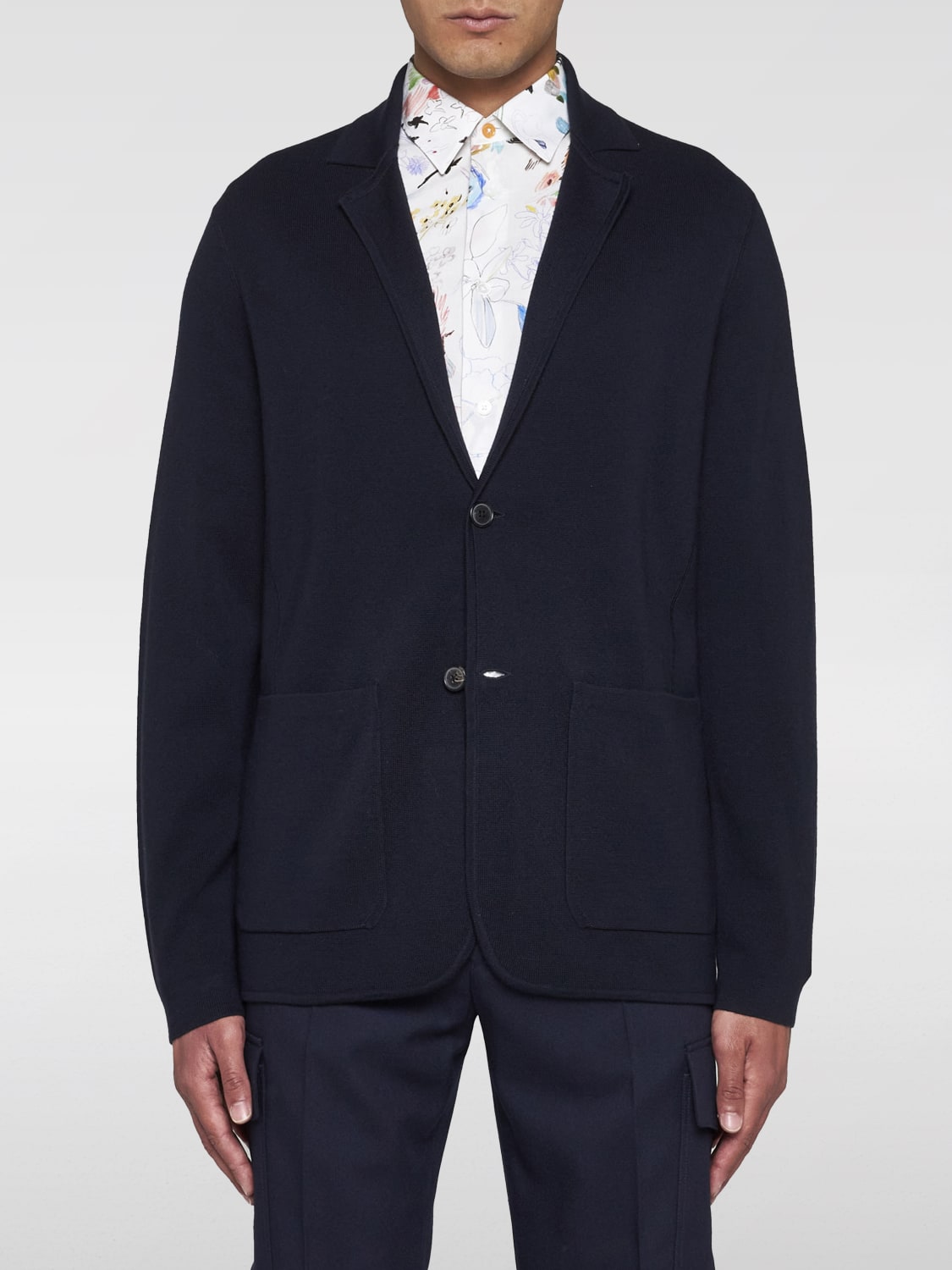 PAUL SMITH CARDIGAN: Cardigan di lana Paul Smith, Blue Navy - Img 1