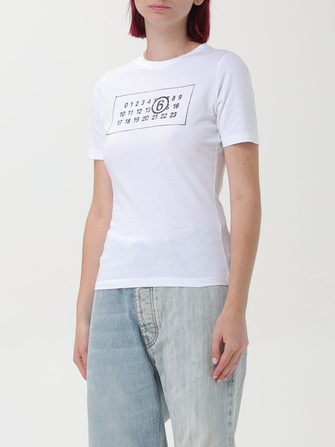 MM6 MAISON MARGIELA T-SHIRT: T-shirt femme Mm6 Maison Margiela, Blanc - Img 4