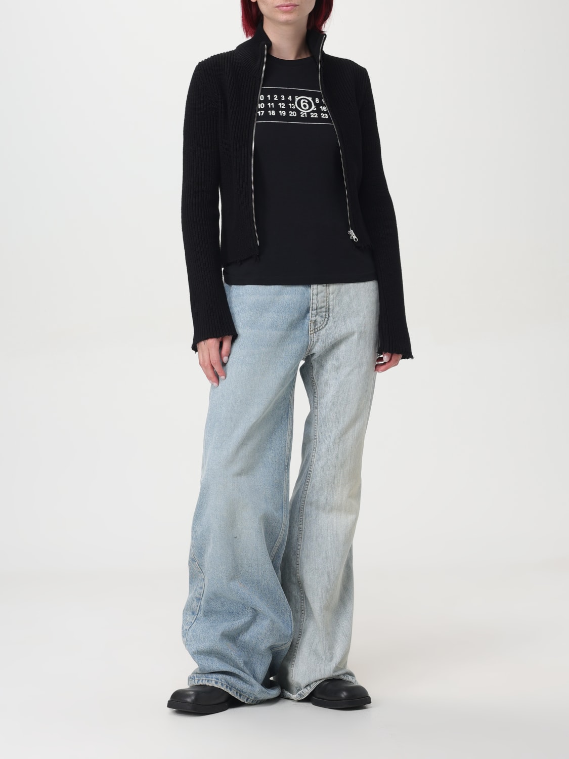 MM6 MAISON MARGIELA T-SHIRT: T-shirt woman Mm6 Maison Margiela, Black - Img 2