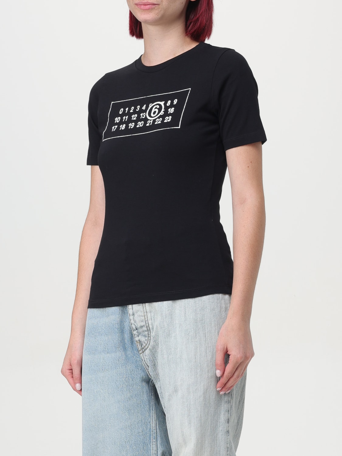 MM6 MAISON MARGIELA T-SHIRT: T-shirt woman Mm6 Maison Margiela, Black - Img 4