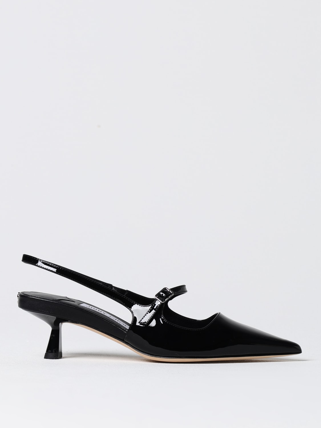 JIMMY CHOO SCARPE CON TACCO: Slingback Didi Jimmy Choo in vernice , Nero - Img 1