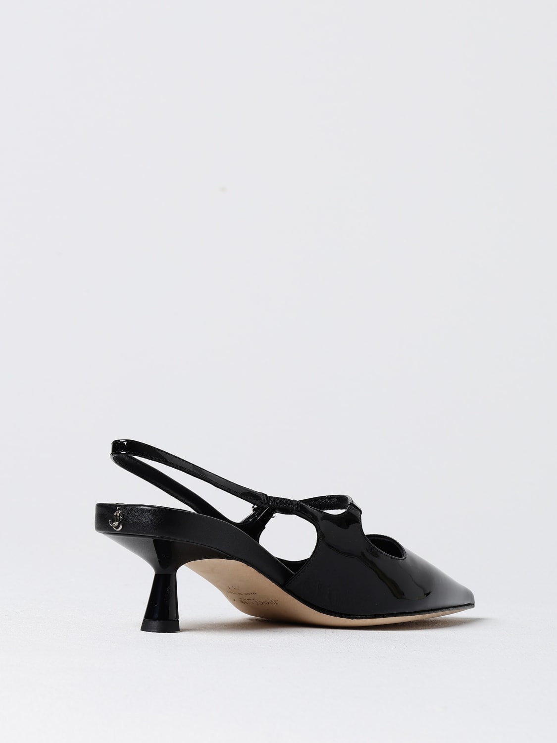 JIMMY CHOO SCARPE CON TACCO: Slingback Didi Jimmy Choo in vernice , Nero - Img 3