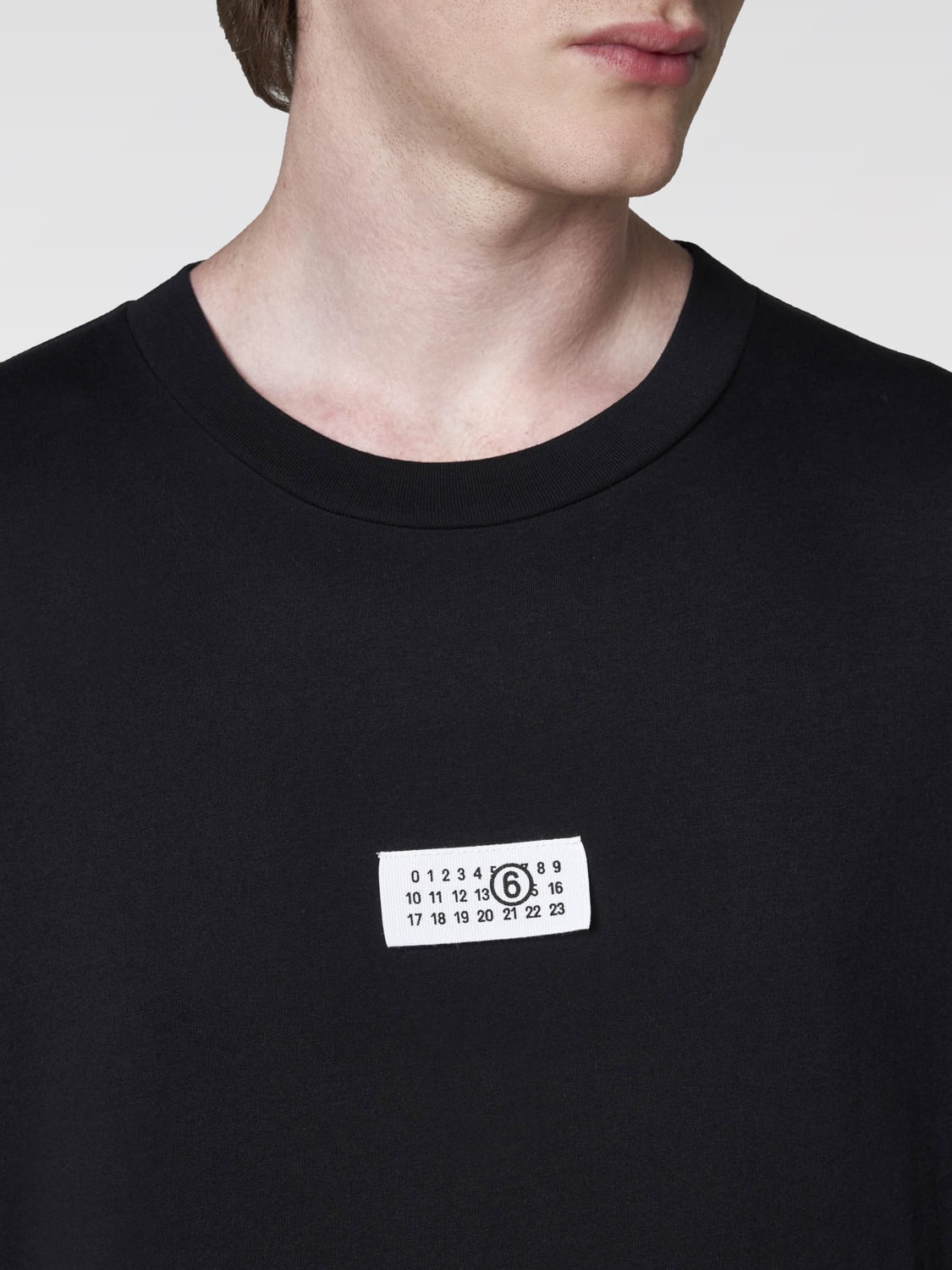 MM6 MAISON MARGIELA：Tシャツ メンズ - ブラック | GIGLIO.COMオンラインのMm6 Maison Margiela  セーター SH0GC0034S24312