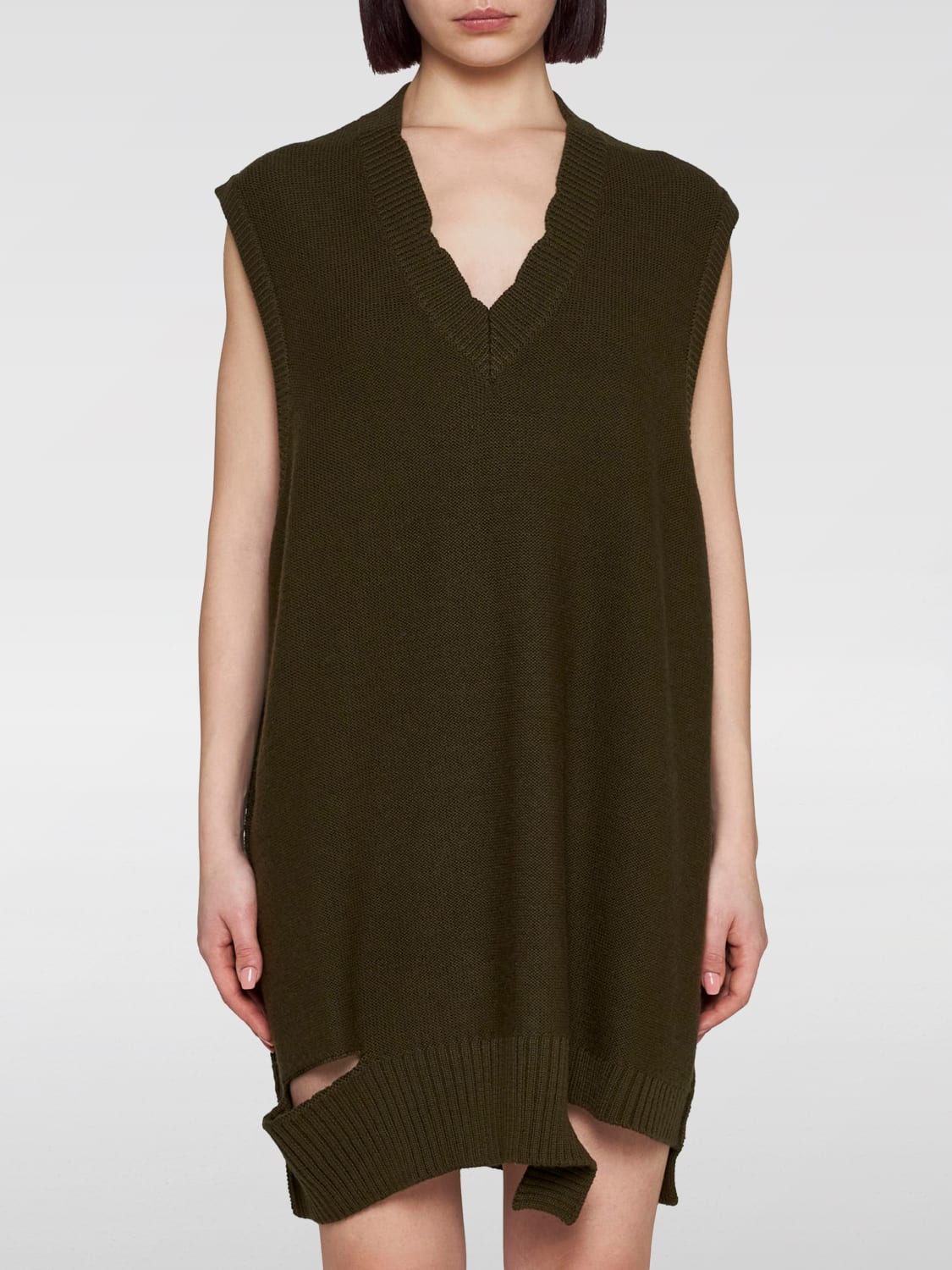 MM6 MAISON MARGIELA DRESS: Dress woman Mm6 Maison Margiela, Kaki - Img 2