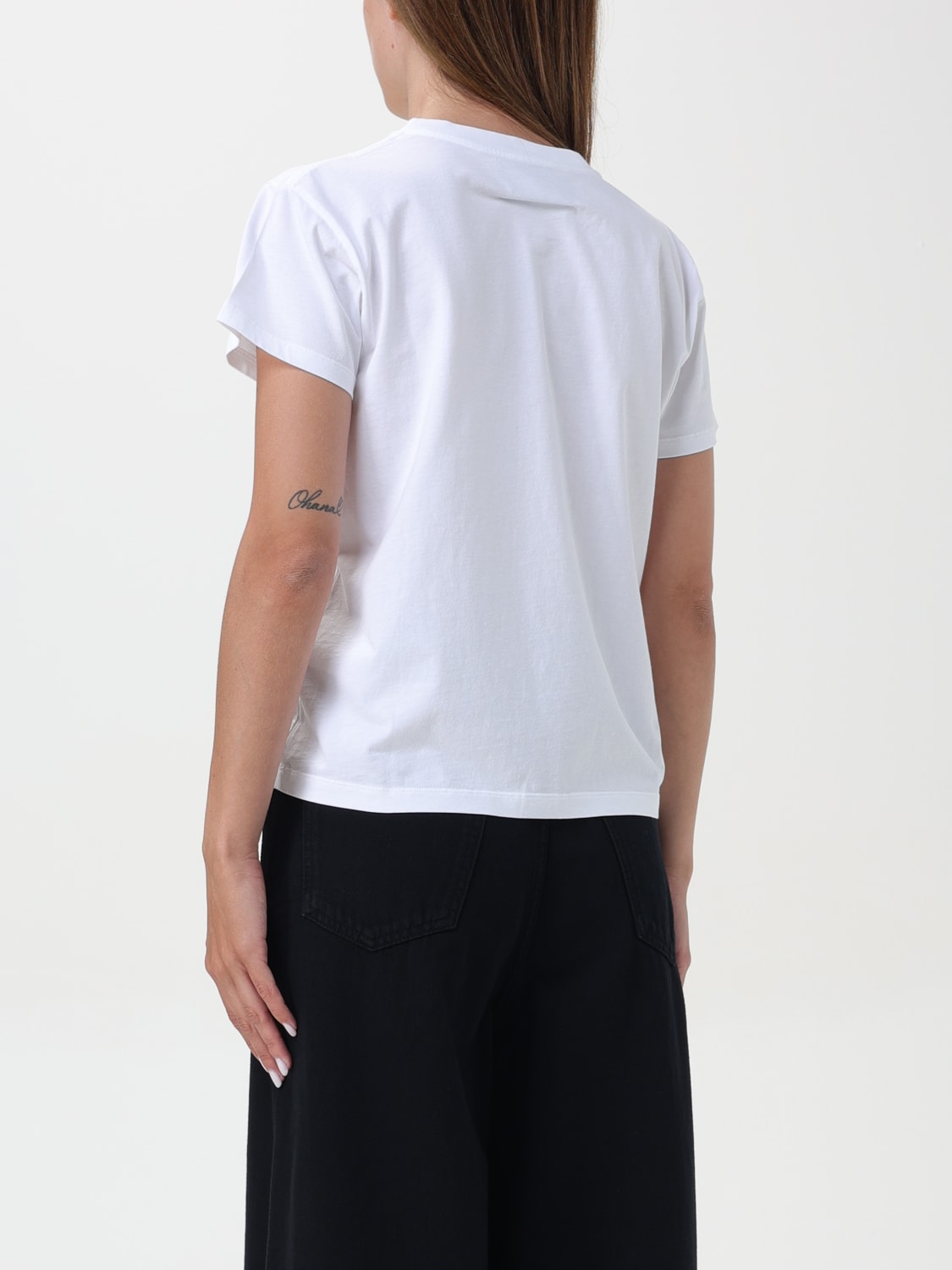 MM6 MAISON MARGIELA T-SHIRT: T-shirt femme Mm6 Maison Margiela, Blanc - Img 3