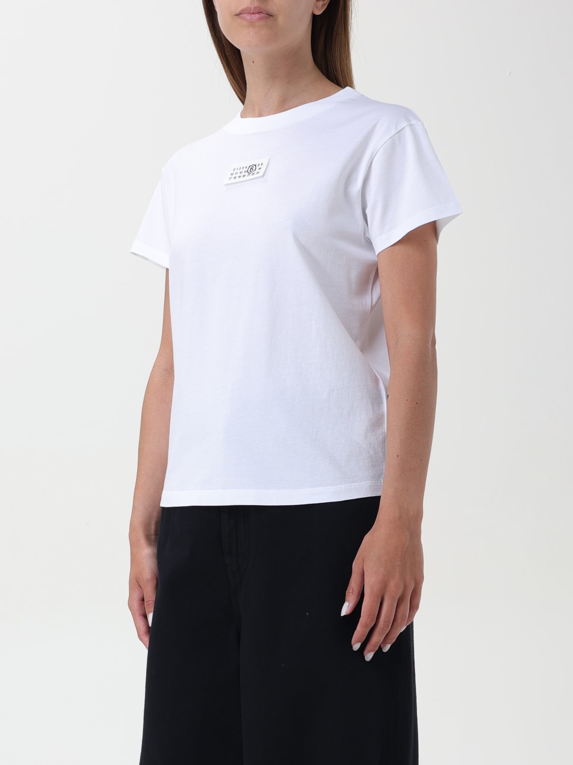 MM6 MAISON MARGIELA T-SHIRT: T-shirt femme Mm6 Maison Margiela, Blanc - Img 4