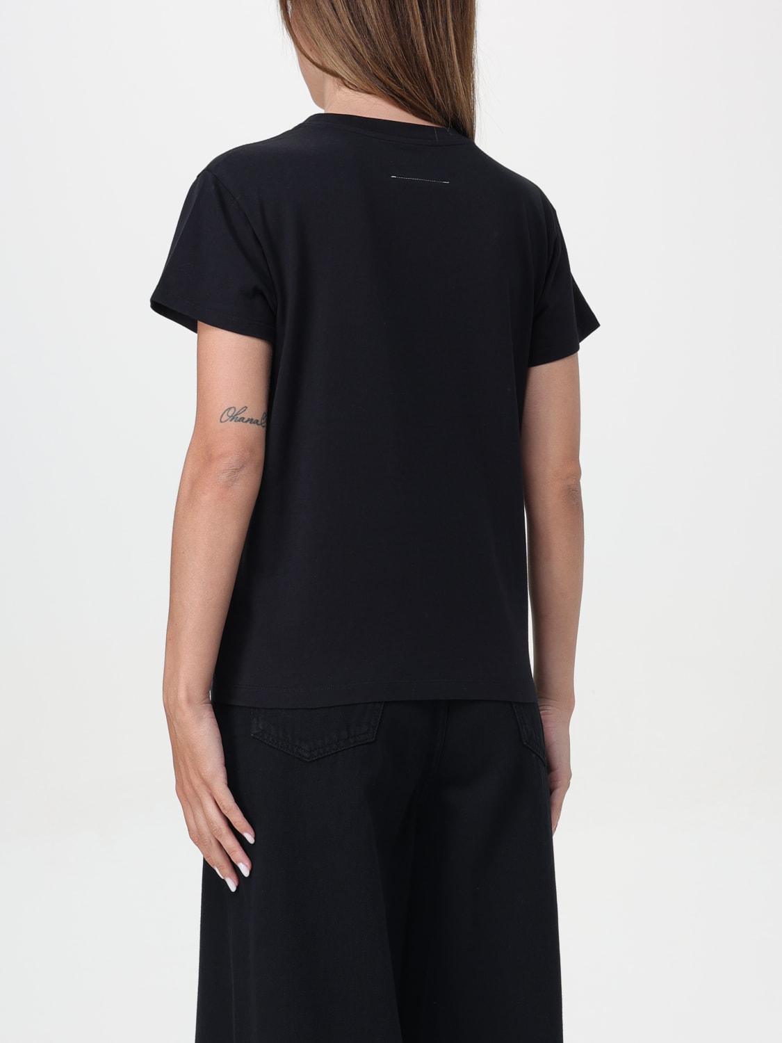 MM6 MAISON MARGIELA CAMISETA: Camiseta mujer Mm6 Maison Margiela, Negro - Img 3