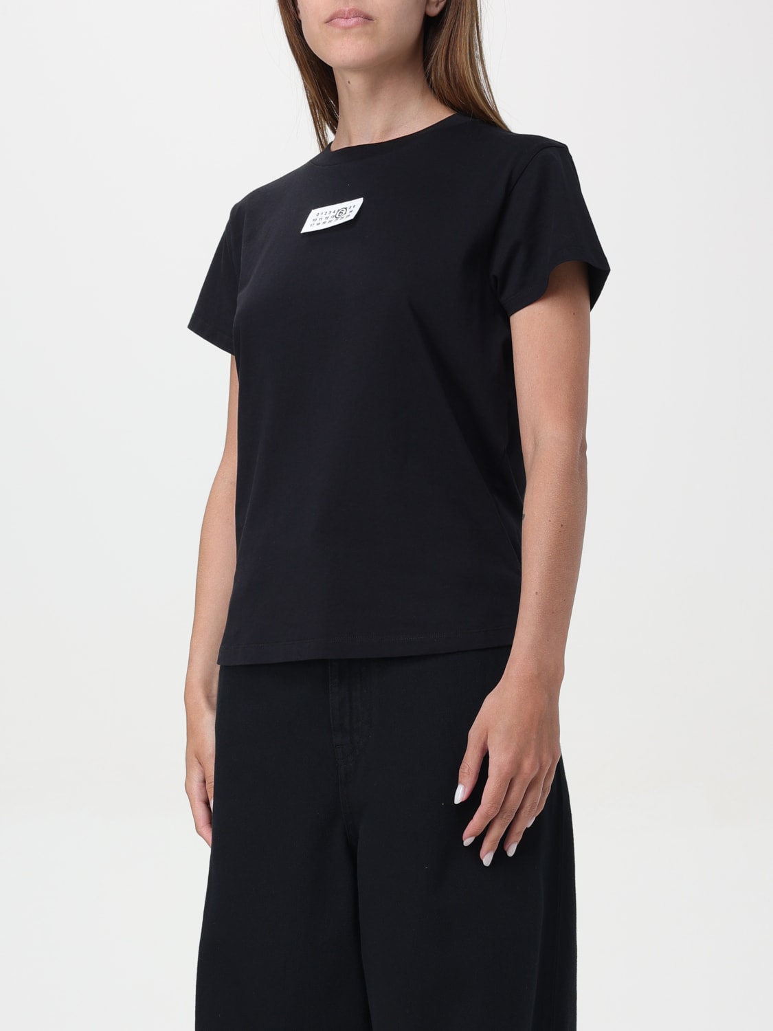 MM6 MAISON MARGIELA CAMISETA: Camiseta mujer Mm6 Maison Margiela, Negro - Img 4