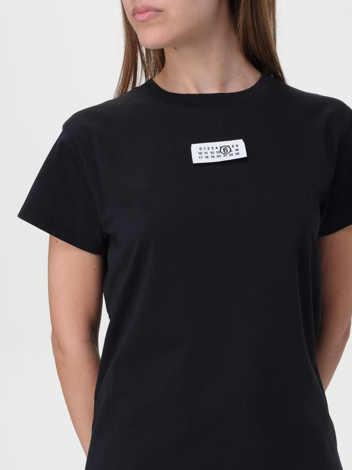 MM6 MAISON MARGIELA CAMISETA: Camiseta mujer Mm6 Maison Margiela, Negro - Img 5