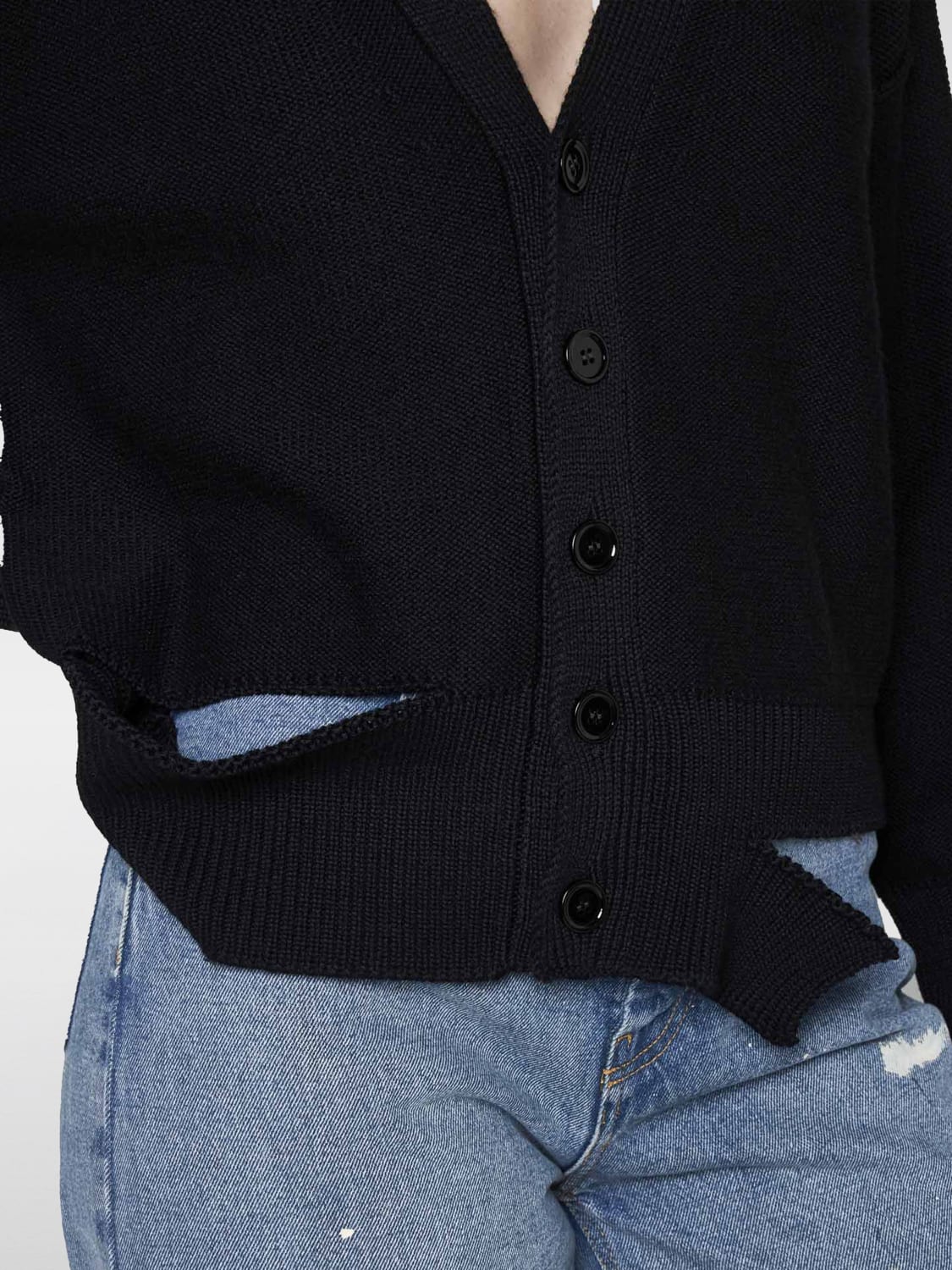 MM6 MAISON MARGIELA CARDIGAN: Cardigan woman Mm6 Maison Margiela, Black - Img 3