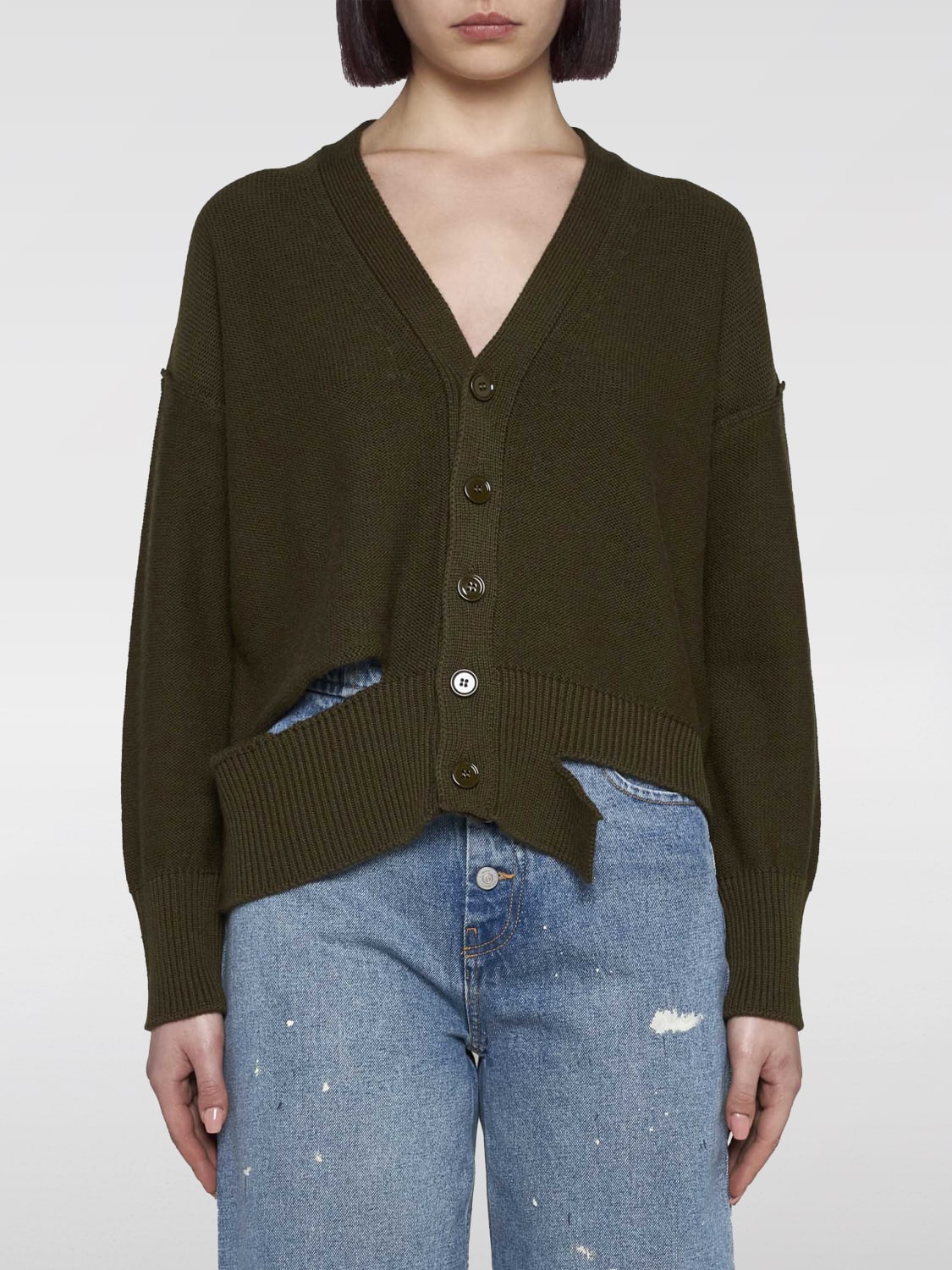 Giglio Cardigan crop con rotture Mm6 Maison Margiela