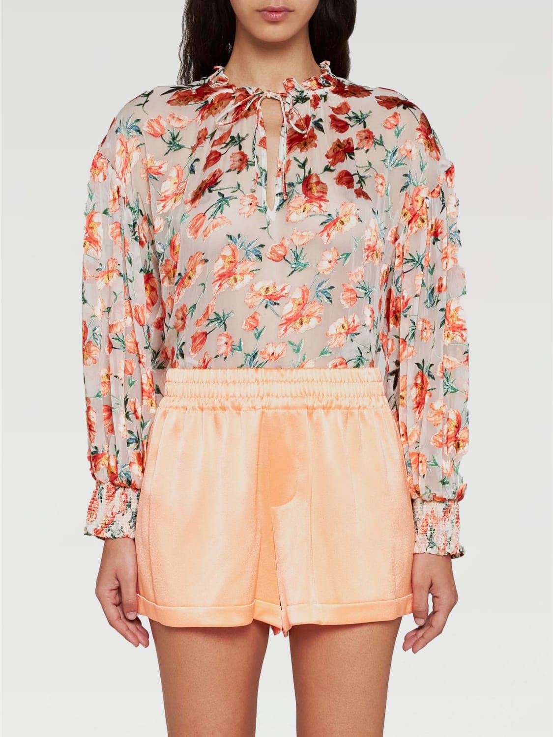 ALICE+OLIVIA SHORT: Short femme Alice+olivia, Corail - Img 1