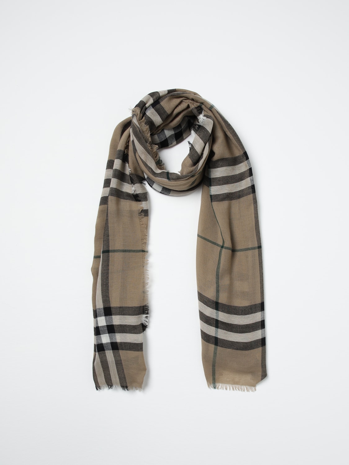 BURBERRY SCARF: Scarf men Burberry, Brown - Img 5