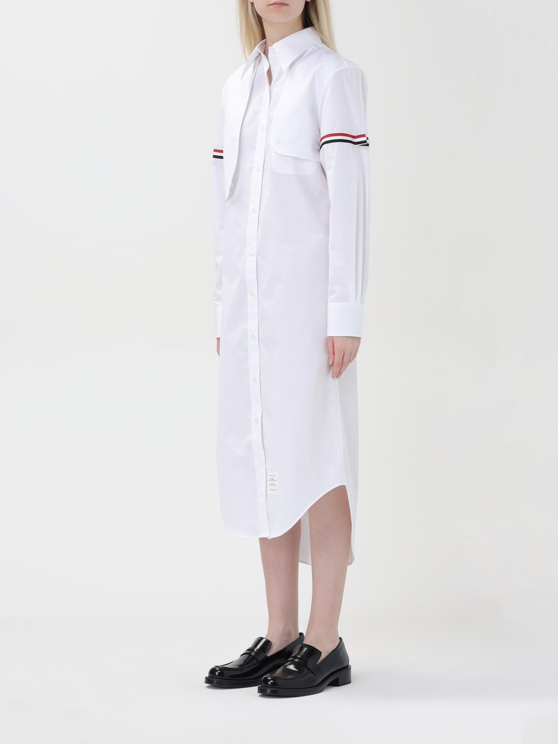 THOM BROWNE ROBES: Robes femme Thom Browne, Blanc - Img 3